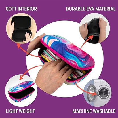 ZIPIT Colorful Pencil Case for Girls, Cute Pencil Box for School, Large Capacity Stationery Organizer Box