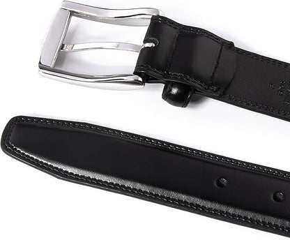 Fabio Valenti Genuine Leather Dress Belts For Men - Mens Belt For Suits, Jeans, Uniform With Single Prong Buckle