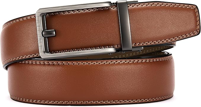 CHAOREN Click Belts for Men - Mens Ratchet Belt 1 3/8" for Dress Pants - Perfect Companion to Men's Oxfords