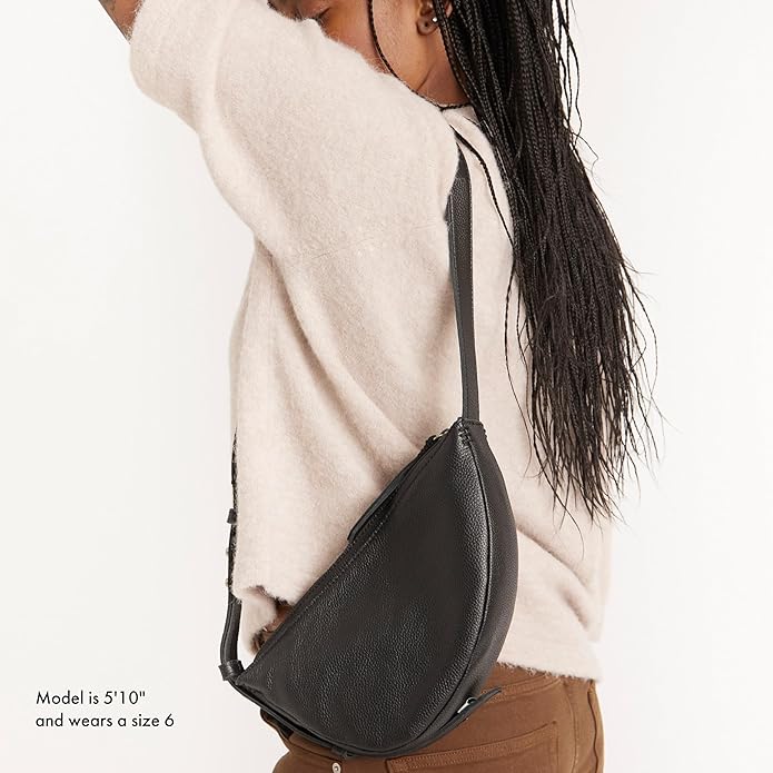 The Sak Tess Sling Purse - Small Woman's Crossbody Bag For Everyday & Travel - Handbag With Zipper Closure & Adjustable Strap
