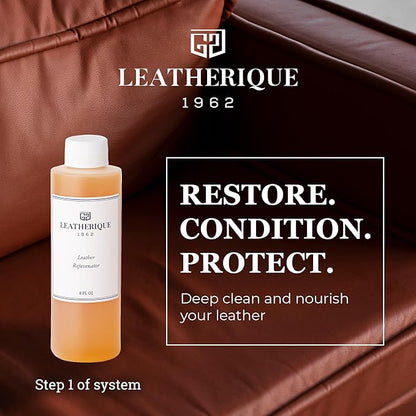 Leatherique Rejuvenator Oil 8 oz | Leather Conditioner Oil & Automotive Leather Restorer | Softens, Conditions & Revives Dry, Hard & Water-Damaged Leather | Perfect for Cars, Furniture, Saddle & More