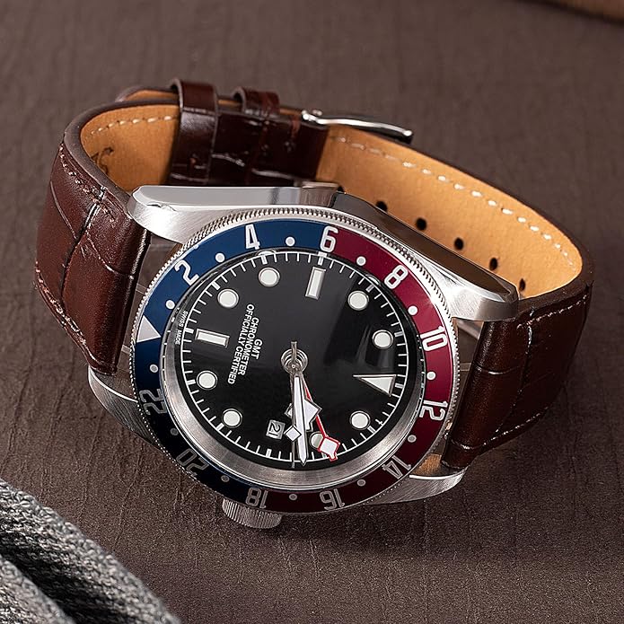 SEURE Quick Release Watch Band,Top Genuine Leather Watch Straps 19mm 20mm 21mm 22mm 24mm for Men and Women