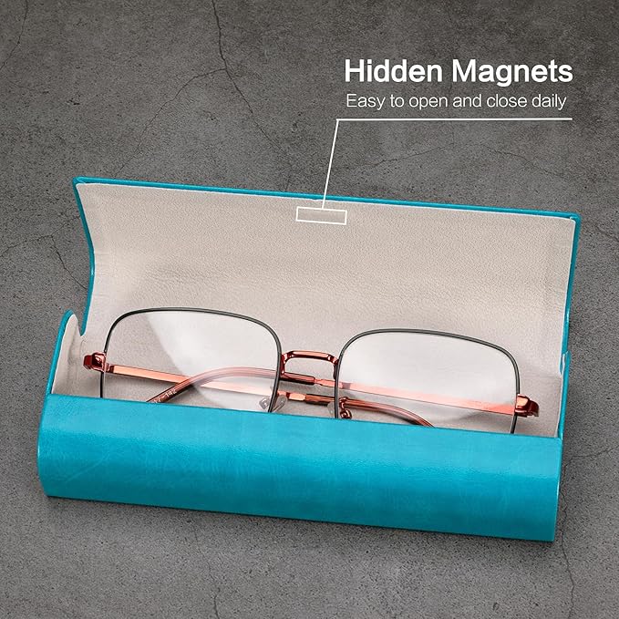 Vemiss Hard Shell Eyeglass Cases, Lightweight Portable Glasses Case for Women Men