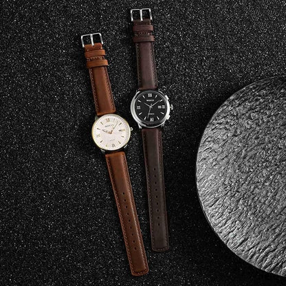 WOCCI Quick Release Watch Band, Distressed Genuine Leather, Stainless Steel Buckle, Strap Width 18mm 19mm 20mm 22mm 24mm