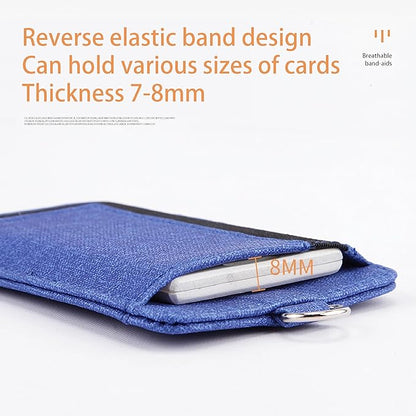 PU Leather ID Badge Holder with Clear Window, Vertical ID Card Holder, Dual Card Slots, 1-Pack Card Holder, 4 Colors