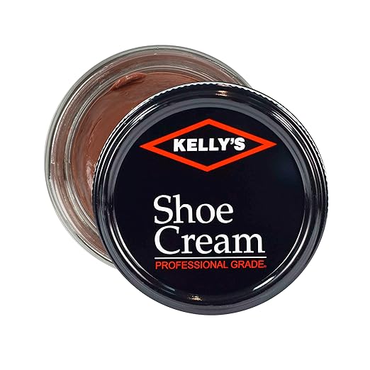Kelly's Tan Shoe Polish 1.5 oz - Professional Leather Shoe Cream