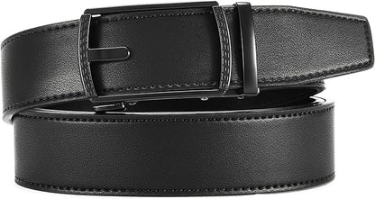 CHAOREN Mens Belt Leather Ratchet Belt - Customizable Fit, Effortless Style (35mm)