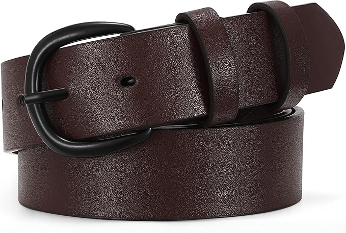 SUOSDEY Womens Casual Leather Belt for Jeans Dress Pants,Fashion Ladies Waist Belt