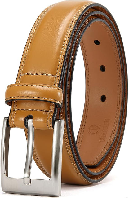 CHAOREN Mens Belts Leather Gift for Men - Ideal Match for Mens Dress Shoes