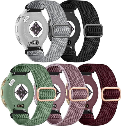 GEAK Quick Release Strap Compatible with Garmin Venu 3S/ Venu 2S Watch Band, 18mm Watch Band Soft Nylon Breathable Sport Strap for Venu 4 41mm/Vivoactive 4S Watch Band/Forerunner 265s/255s Men Women