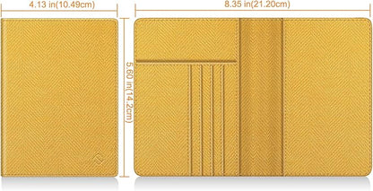 FINTIE Passport Holder, Slim Travel Wallet RFID Blocking Card Case Cover Passport Cover Protector Essentials with Credit Card Slots for Women/Men | Slim, RFID Blocking, Card Case Cover, Essentials, Credit Card Slots