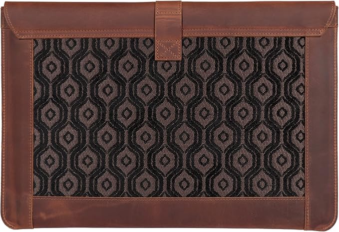 LONDO Leather Sleeve Compatible with MacBook Pro 14 & Air 13-13.3 Inch (M5, M4, M3, M2, M1, Pro, Max) & iPad Pro 12.9, Premium Top Grain Leather Laptop Bag, Cinnamon 2020 to 2026 Models