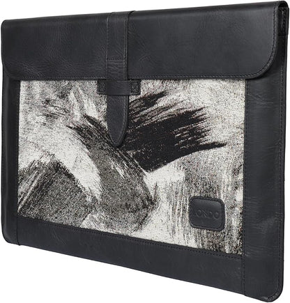 Londo Top Grain Leather Sleeve, Bohemian Bag for MacBook Pro and Air, 16 Inch, 15 Inch, 14 Inch, 13 Inch & 13.3 Inch, iPad Pro 12.9-inch Case