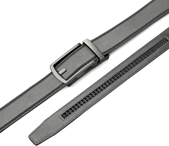 CHAOREN Mens Dress Belt - Ratchet Belt Leather 1 1/4" Comfort Click - Perfect Companion to Mens Dress Shoes
