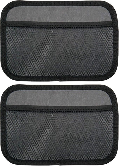 INNOLIFE Car Net Pocket Side Clutter Scattered Storage Phone Holder Strong Paste Organizer 8"x5.75"(2pcs L)