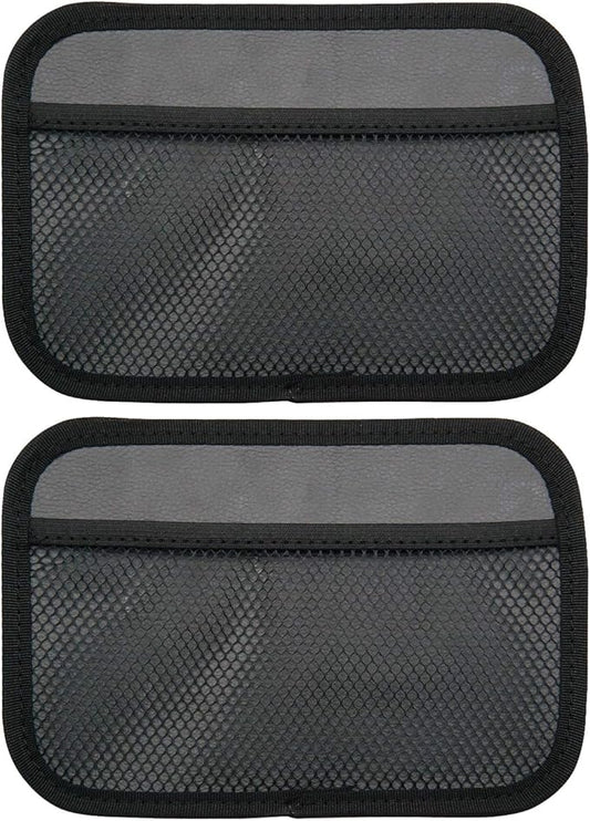INNOLIFE Car Net Pocket Side Clutter Scattered Storage Phone Holder Strong Paste Organizer 8"x5.75"(2pcs L)