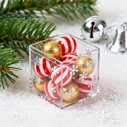 Acrylic Box Clear Acrylic Square Cube Display Boxes, Multi-Purpose Box Container Acrylic Boxes with Lids for Gifts Weddings Valentine's Day Party Favors Candy and Jewelry Storage Box