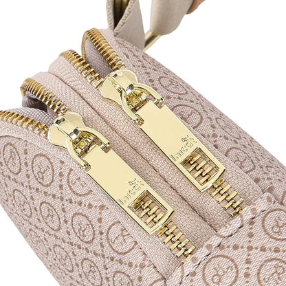 INICAT Anti Theft Crossbody Bag for Women, Small RFID Blocking Sling Purse with Zipper Lock for Travel, Vegan Leather