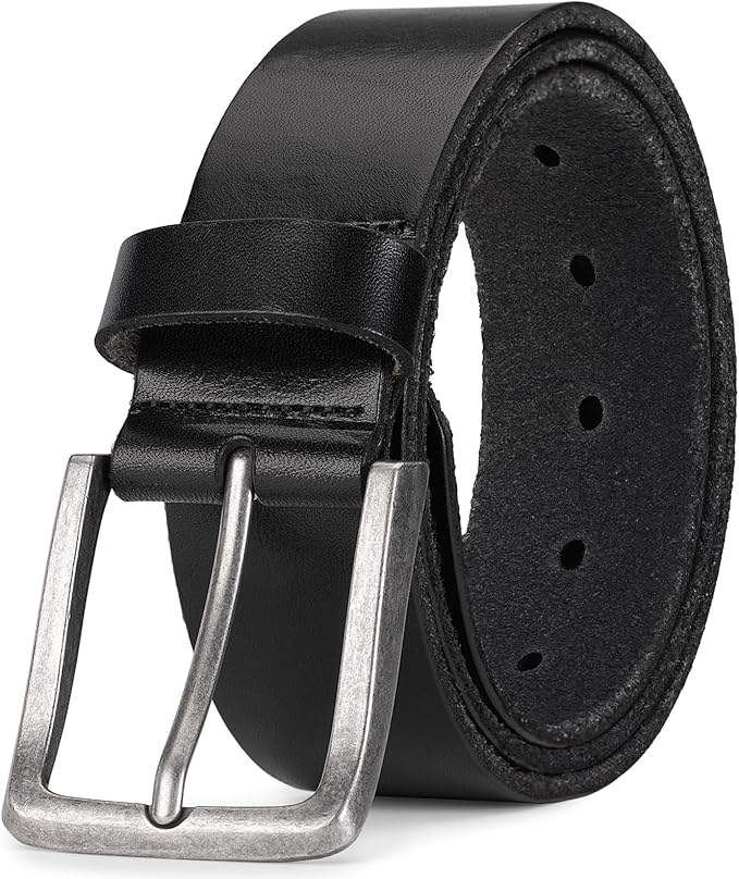 Thicken Full Grain Leather Mens Belt Heavy Duty Mens Work Belt Mens Belt High Hardness Buckle Packed In Gift Box