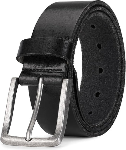 Thicken Full Grain Leather Mens Belt Heavy Duty Mens Work Belt Mens Belt High Hardness Buckle Packed In Gift Box