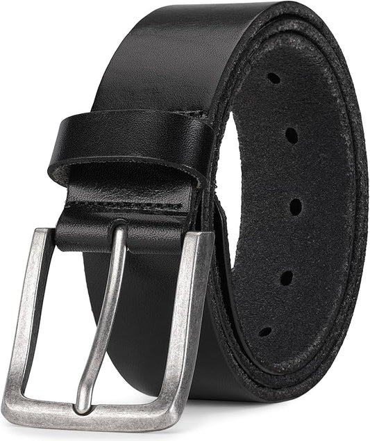 Thicken Full Grain Leather Mens Belt Heavy Duty Mens Work Belt Mens Belt High Hardness Buckle Packed In Gift Box