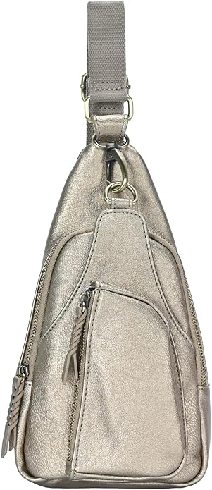 MMS Brands Antik Kraft Tasha Crossbody Sling | Vegan Leather Crossbody Bag for Women with 16-20" Strap | Sling Bags for Women