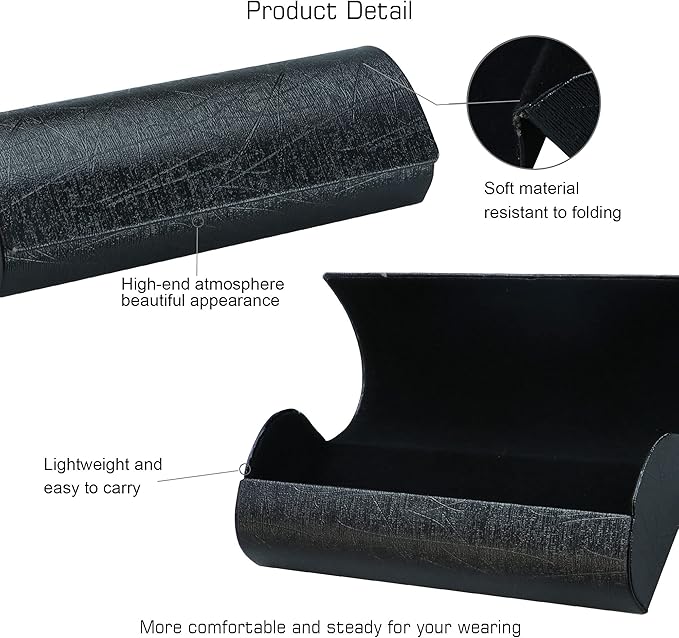 VisionGlobal Hard Shell Eyeglass Case for Eyeglasses and Sunglasses for Men/Women and Kids