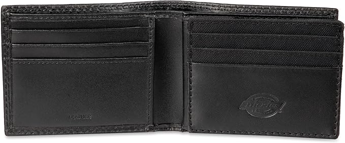 Dickies Men's RFID Everyday Leather Bifold Chain Wallet Black