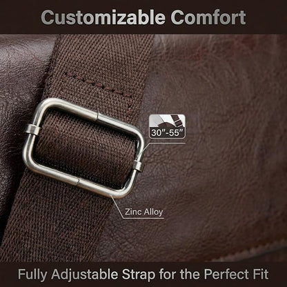 Messenger Bag for Men, 13 inch Purse Crossbody Bag, Waterproof Shoulder Bag for Office Business