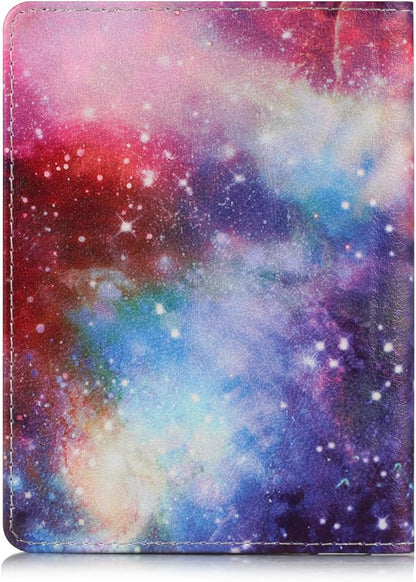 EpicGadget Passport Holder Cover Case Travelling Passport Cards Carrier Wallet Case (Twilight Galaxy)