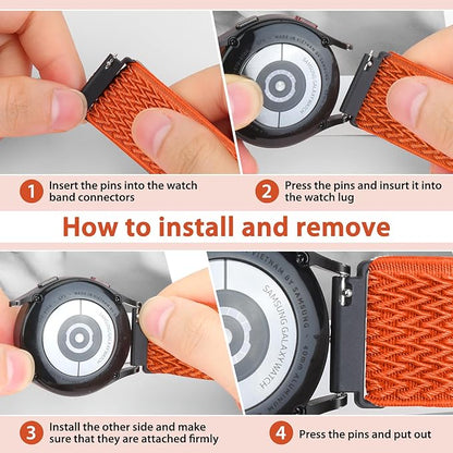 TumpCez Quick Release Watch Band - Choice of Width -18mm 19mm 20mm 22mm 24mm Watch Bands, Solo Loop Adjustable Elastic Nylon Watch Straps Replacement Wristband for Men Women