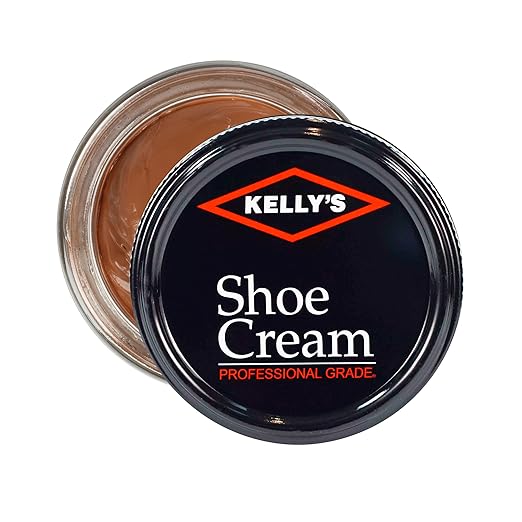 Kelly's Goldenrod Shoe Polish 1.5 oz - Professional Leather Shoe Cream