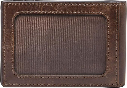 Fossil Men's Leather Slim Minimalist Bifold Front Pocket Wallet for Men