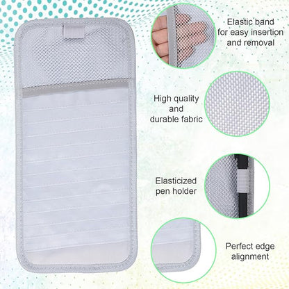 CD Case Holder for Car - DVD Vehicle Visor Storage Orangizer Sun Visor Organizer for CD Visor Case with 12 DVD Storage Sleeves 1 Mesh Pocket 1 Pen Holder(Grey)