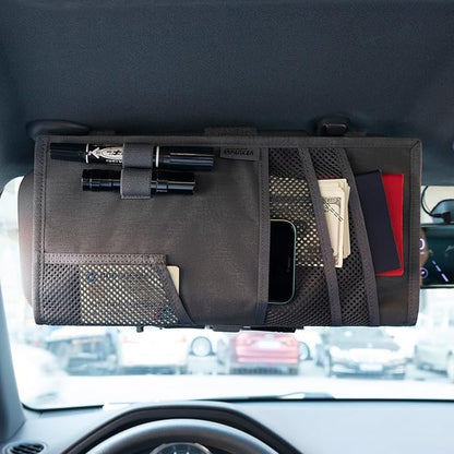 EXCELLENT ELITE SPANKER Tactical Visor Panel Organizer for Pickup F150 Large Molle Vehicle Sun Visor Holder Car Sunshade Storage Pouch