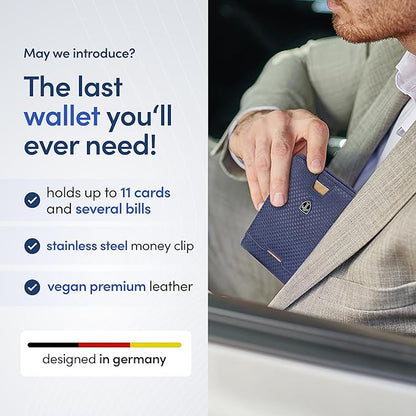 TRAVANDO Mens Wallet with Money Clip AUSTIN RFID Blocking Bifold Credit Card Holder for Men with Gift Box