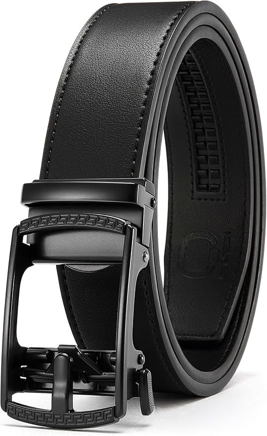 CHAOREN Mens Belt Leather Ratchet Belt - Customizable Fit, Effortless Style (35mm)
