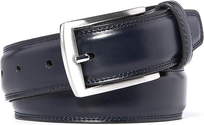 Fabio Valenti Genuine Leather Dress Belts For Men - Mens Belt For Suits, Jeans, Uniform With Single Prong Buckle