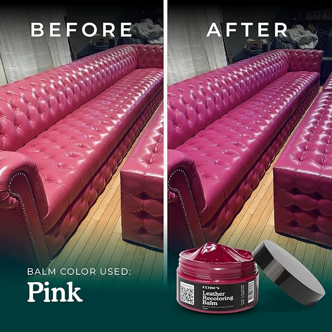 Clyde's™ Recoloring Balm | Non-Toxic Material Dye & Restorer for Furniture, Car Seats, & More | 23 Colors (Rose Red, 100ML)