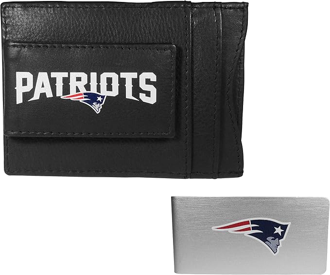 Siskiyou Sports NFL unisex Leather Cash & Cardholder & Money Clip