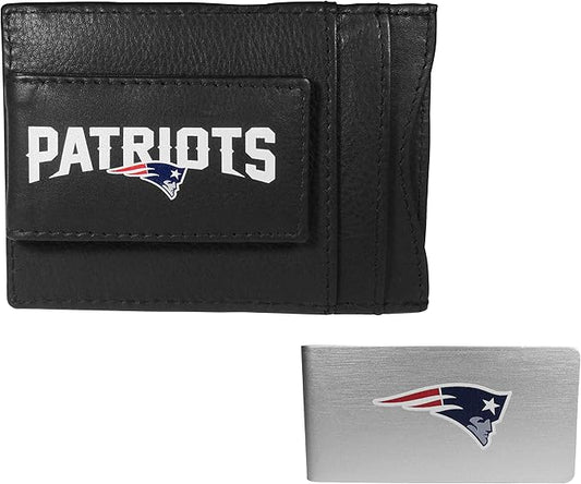 Siskiyou Sports NFL unisex Leather Cash & Cardholder & Money Clip