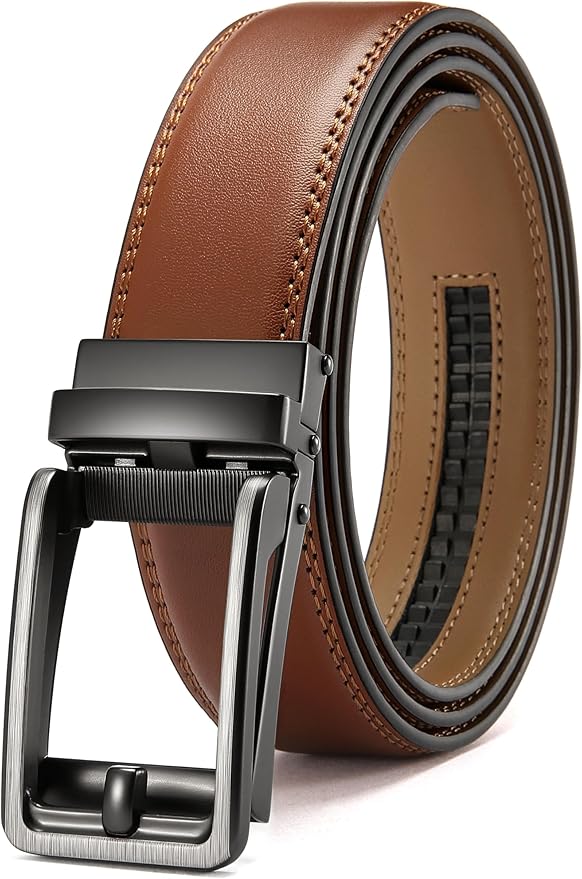 CHAOREN Click Belts for Men - Mens Ratchet Belt 1 3/8" for Dress Pants - Perfect Companion to Men's Oxfords