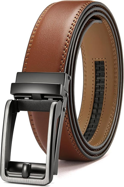 CHAOREN Click Belts for Men - Mens Ratchet Belt 1 3/8" for Dress Pants - Perfect Companion to Men's Oxfords