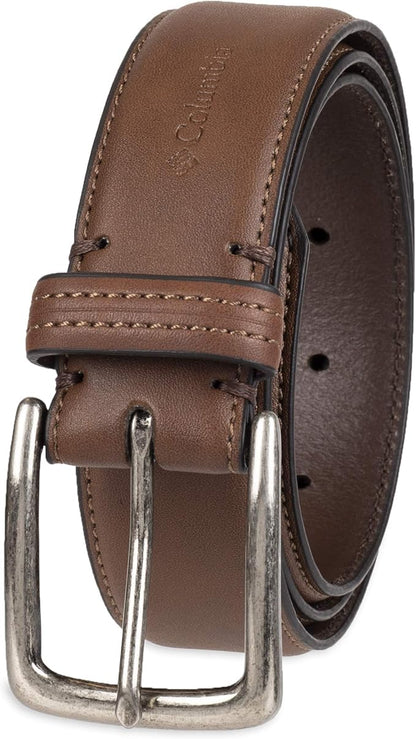 Columbia Men's Casual Everyday Leather Belt – Jeans, Chinos and Daily Wear