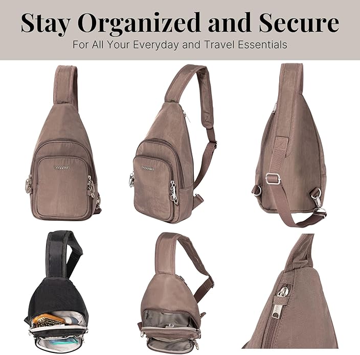 Baggallini womens Securtex Anti-theft Daytripper Sling