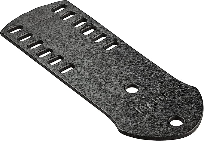 Jay-Pee Police Citation Bar and Badge Holder Six Bars Genuine Leather Black