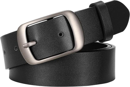 SUOSDEY Women Belts For Jeans Dresses Pants Ladies Leather Waist Belt with Elegant Buckle, Width 1.3"