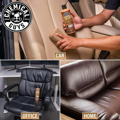 Chemical Guys SPI_401 Vintage Series Leather Conditioner Car Interiors, Furniture, Apparel, Sneakers, Boots, and More (Works on Natural, Synthetic, Pleather, Faux Leather and More), 128 fl oz (1 Gal)