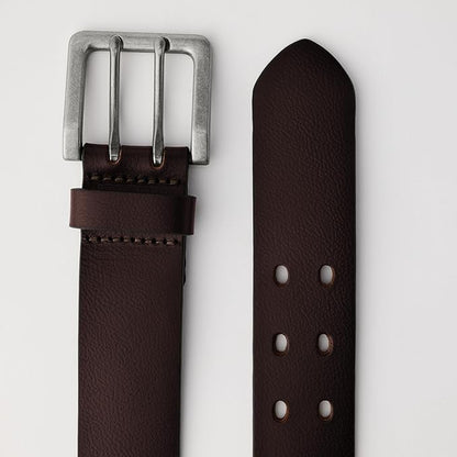 Amazon Essentials AE - Accessories Men's Double Prong Leather Belt