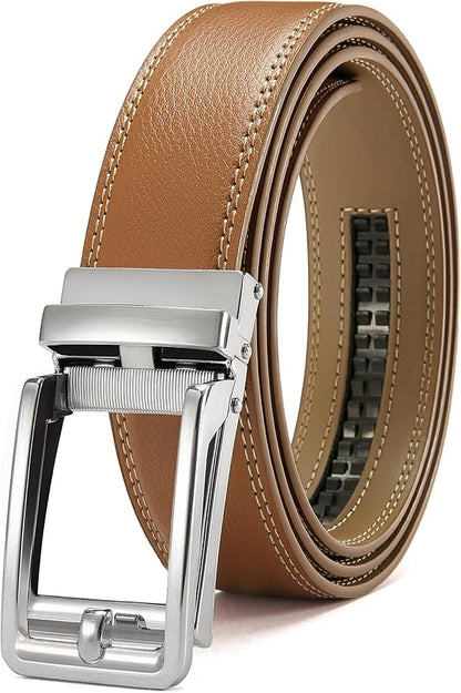 CHAOREN Click Belts for Men - Mens Ratchet Belt 1 3/8" for Dress Pants - Perfect Companion to Men's Oxfords